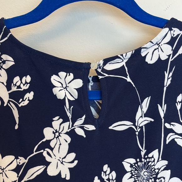 Navy & white midi dress - Picture 4 of 5